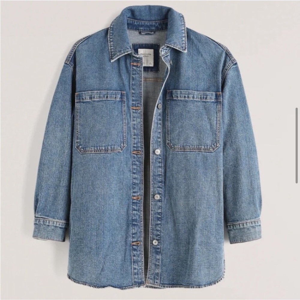Abercrombie & Fitch denim shirt jacket